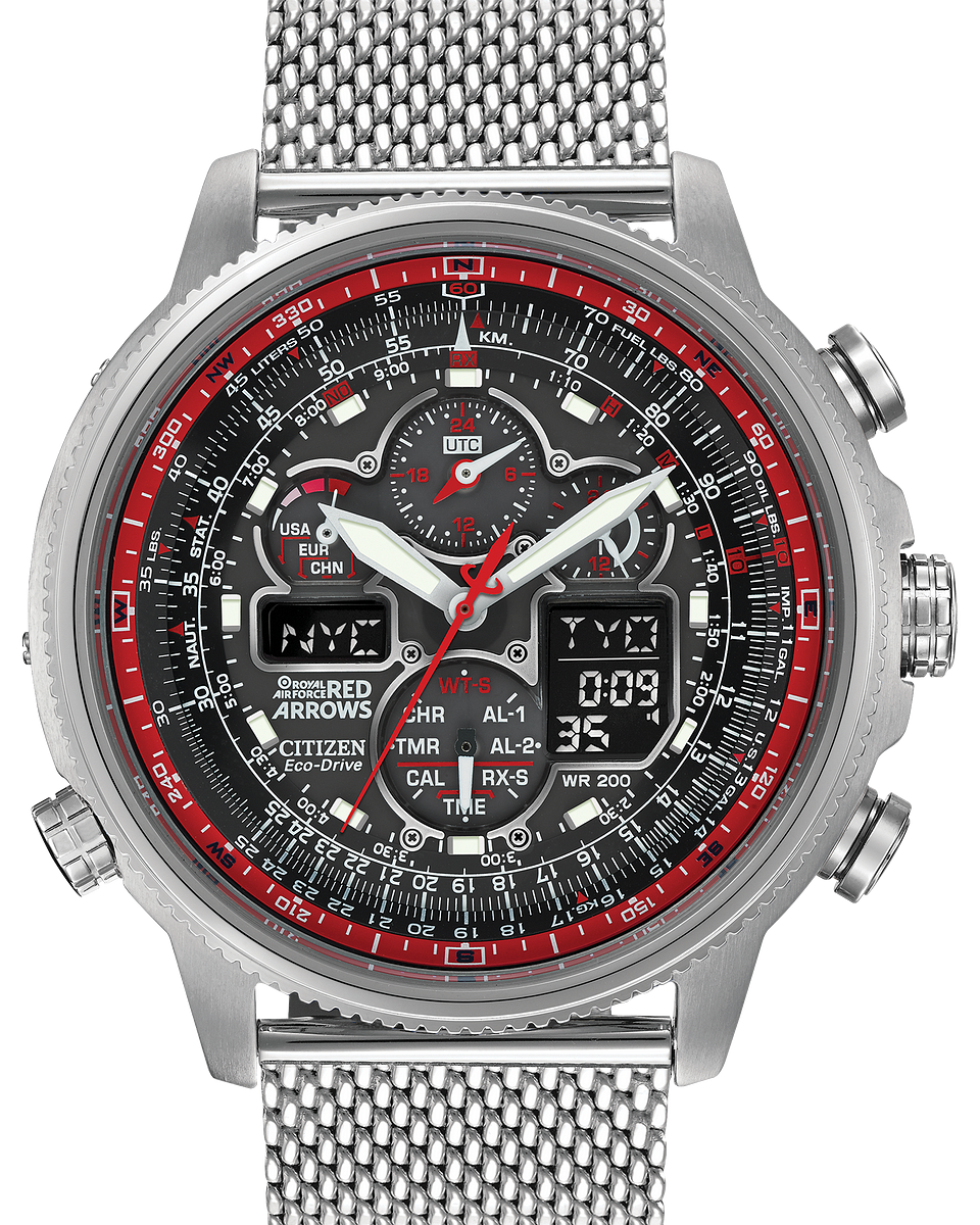 Citizen red arrows promaster online skyhawk men's bracelet watch